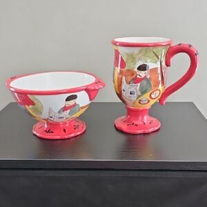 Vintage Certified International Bowl And Mug
